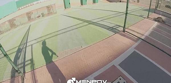  HD MenPOV - Baseball player takes hard bat in the ass